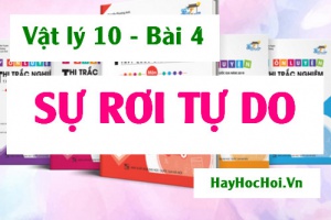 Sự rơi tự do trong không khí, Công thức tính độ cao h hay Quãng đường, Vận tốc của vật khi chạm đất - Vật lý 10 bài 4